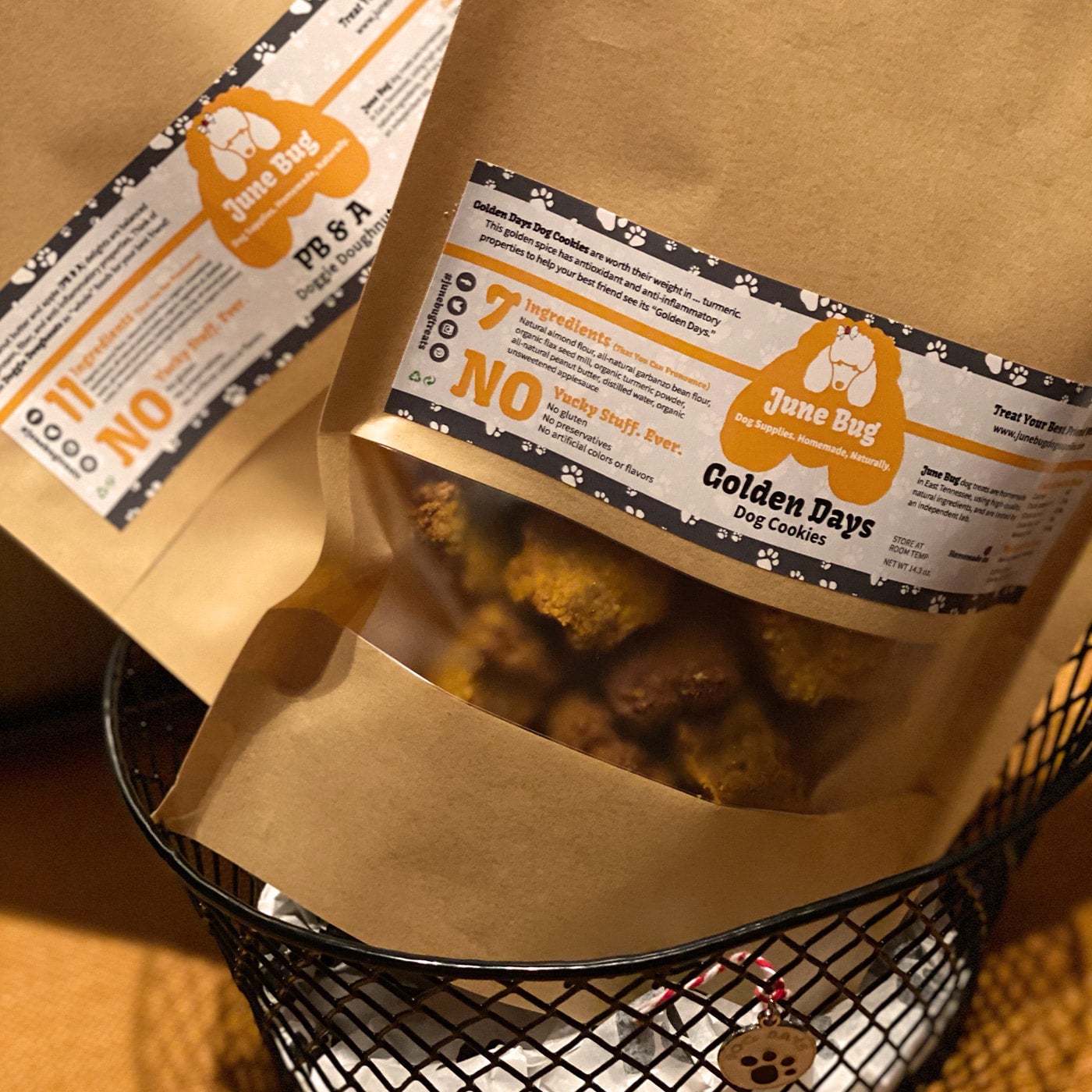 Organic dog gift baskets cheap